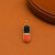 Gold Plated 925 Sterling Silver Black and Red Enamel Pill Capsule Pendant