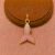 Gold Plated 925 Sterling Silver Pink Ombre Enamel Mermaid Tail Pendant Charm