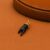Gold Plated 925 Sterling Silver Black Mano Cornuto Horn Hand Sign Pendant Charm