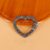 925 Sterling Silver Black Spinel Heart Carabiner