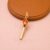Gold Plated 925 Sterling Silver Lit Matchstick Flame Pendant Charm