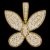 925 Sterling Silver Butterfly Charm