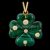 Malachite Four Leaf Clover Pendant