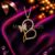 Abstract Heart Necklace, Gold Open Heart Pendant,
