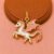 Handcrafted 925 Sterling Silver Pink and White Enamel Dragon Pendant Charm