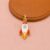 925 Sterling Silver Rocket Ship Spaceship Pendant Charm with Colorful Enamel