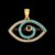 925 Sterling Silver Evil Eye Pendant