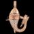 925 Sterling Silver Fish Hook Pendant
