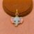 925 Sterling Silver Cute Elephant Enamel Pendant Charm