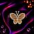 925 Sterling Silver Butterfly Pendant, Honey Amber Butterfly Charm