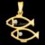 925 Sterling Silver Double Fish Pendant
