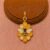 925 Sterling Silver Honeybee on Honeycomb Enamel Pendant Charm