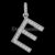 925 Sterling Silver Initial E Necklace