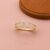 925 Sterling Silver Initial “N” Pave Ring