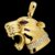925 Sterling Silver Panther Head Pendant
