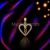 925 sterling silver Open Heart Key Pendant