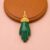 925 Sterling Silver Malachite Hand Pendant