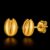 Golden Coffee Bean Studs – 925 Sterling Silver