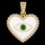 925 Sterling Silver Evil Eye Heart Pendant