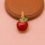 925 Sterling Silver Apple Pendant