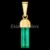 925 Sterling Silver Green Aventurine Crystal Point Pendant