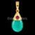 925 Sterling Silver Turquoise Teardrop Pendant