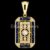 925 Sterling Silver Sapphire Art Deco Pendant