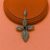 925 Sterling Silver Leaf Cross Pendant