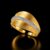 925 Sterling Silver Two Tone Crossover Ring