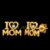 925 Sterling Silver “I Love Mom” Heart Studs