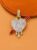 925 Sterling Silver Dripping Heart Pendant, Cupid Arrow Enamel Charm