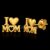 “I Heart Mom” Double Heart Studs – 925 Sterling Silver