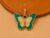 925 Sterling Silver Malachite Butterfly Pendant