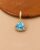925 Sterling Silver Blue Topaz Heart Pendant