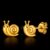 925 Sterling Silver Golden Snail Studs