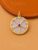 Gold Open Work Heart Clover Charm