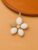 925 Sterling Silver White Flower Pendant