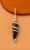 925 Sterling Silver Black Horn Snake Pendant