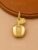 925 Sterling Silver Gold Apple Pendant