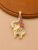 925 Sterling Silver Gold Elephant Pendant