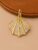 925 Sterling Silver Gold Seashell Pendant