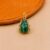 925 Sterling Silver Green Beetle Pendant