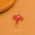 Tesla Logo Pendant Necklace, Red Enamel Charm
