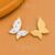 One Pcs 925 Sterling Silver White Enamel Butterfly Pendant