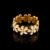 925 Sterling Silver Daisy Flower Eternity Ring
