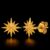 925 Sterling Silver Golden Starburst Studs
