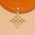 925 Sterling Silver Floral Cross Pendant