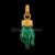 925 Sterling Silver Malachite Mano Figa Pendant