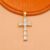 925 Sterling Silver Baguette Cross Pendant