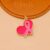 925 Sterling Silver Pink Ribbon Heart Pendant